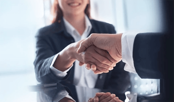 cooperation shake hand